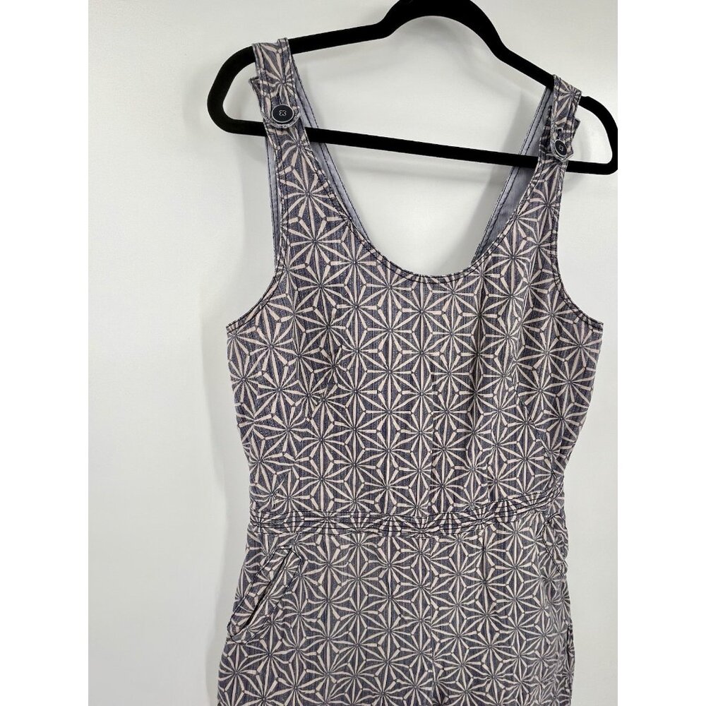 ELEVENSES ANTHROPOLOGIE Women's Demim Windward Open Back Sleeveless Jumpsuit Med - Picture 2 of 8
